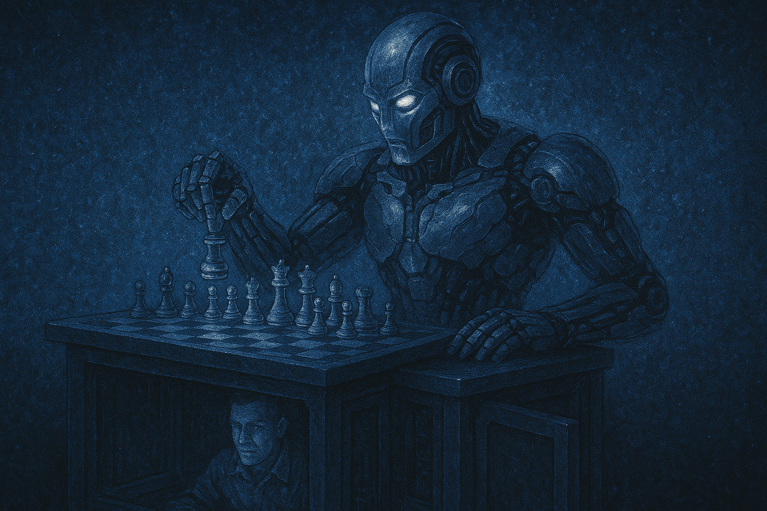 image from The Mechanical Turk, Houdini, and AI